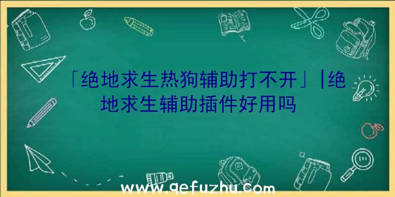 「绝地求生热狗辅助打不开」|绝地求生辅助插件好用吗